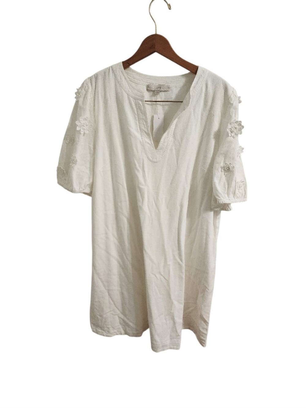 Loft Linen Blend Dress Nwt